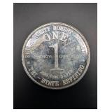 Silver Round 1 oz .999 Fine Silver - 1776-1976 God Bless America Bicentennial