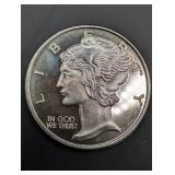 1 oz .999 Fine Silver round