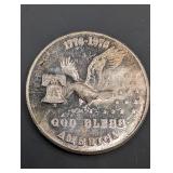 Bicentennial 1 oz .999 Silver Round - God Bless America 1776-1976