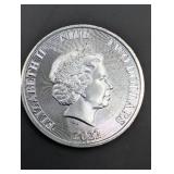 1oz silver round Tree Design Reverse