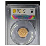 PCGS Genuine 1914 Indian Head $2.50 Gold Coin Ex-Jewelry AU Detail