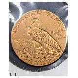 1915 Indian Head $2.50 Gold Coin