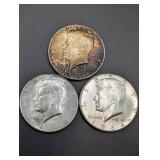 1964 Kennedy Half Dollars - Lot of 3