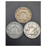 Franklin Half Dollars (Lot of 3)