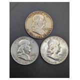 Franklin Half Dollars (Lot of 3)