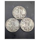 Walking Liberty Half Dollars - 1940s Silver Coins