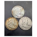 Kennedy Half Dollars - 1960, 1962, 1963 (Lot of 3)