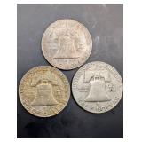 Kennedy Half Dollars - 1960, 1962, 1963 (Lot of 3)