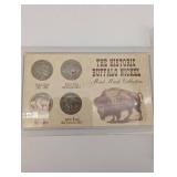 Buffalo Nickel Mint Mark Collection - 9 Coins with Certificate of Authenticity