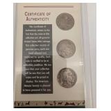 Buffalo Nickel Mint Mark Collection - 9 Coins with Certificate of Authenticity