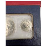 United States Bicentennial Silver Uncirculated Set 1776-1976 - 3-Coin 40% Silver