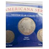 Americana Series YesterYear Collection 5-Coin Set - Indian Head Penny, Liberty Nickel, Barber Half Dollar, Barber Dime, Barber Quarter