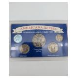 Americana Series Vanishing Classics Collection 5-Coin Set - Blue Display Panel