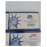 United States Mint Proof Sets (2001-2003, 2005-2006) (Lot of 5)