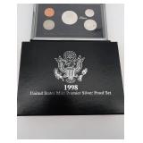 United States Mint Premier Silver Proof Set 1998