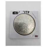 Morgan Silver Dollar 1878 - United States One Dollar Coin