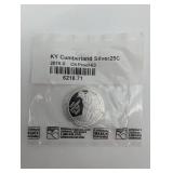 KY Cumberland Silver25C 2016-S Proof-63 Coin