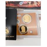 United States Mint Proof Set Collection (2007, 2008, 2010, 2011) & Presidential $1 Coin Set (2007)