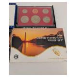United States Mint Proof Sets - 2007 10 of 14; 2007 Red-Case 6-Coin; 2018 (Lot of 4)
