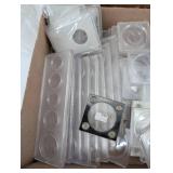 Collection Of Coin Holders And Cases For Coin Collecting