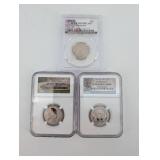 Quarters in Slabs (Lot of 3)