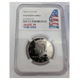 3-Coin US Set - 2005-S Dime PR70DCAM, 2003-S Washington Half Dollar PF69 Ultra Cameo, Presidential $1 Washington