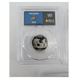 90% Silver PCGS PR69DCAM Wis. 2004-S 25C - NY 2001-S 25C - Shenandoah NP-S 2014-S (Lot of 3)