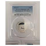 90% Silver Shenandoah NP-Silver 2014-S PCGS PR69DCAM (Lot of 3)
