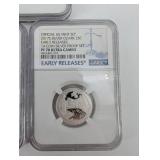 90% Silver NGC Graded 3x US Mint Silver Proof Sets - 2019-S San Antonio, 2017-S Ozark, 2016-S Harpers Ferry