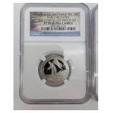 90% Silver Fort Moultrie 2016-S 25C Silver Proof & Lowell 2019-S 25C Silver Proof (2-Coin Set)