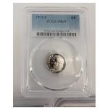 3-Coin Proof Coin Lot: 1970-S 50C PR69, 1971-S 10C PR69, 2001-S 10C PF70UC NGC (Lot of 3)