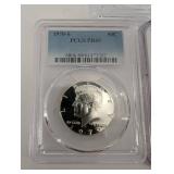 3-Coin Proof Coin Lot: 1970-S 50C PR69, 1971-S 10C PR69, 2001-S 10C PF70UC NGC (Lot of 3)