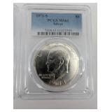 40% Silver Eisenhower Dollars 1971-S MS63 PCGS Silver (Lot of 2)