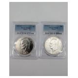 40% Silver Eisenhower Dollars (Lot of 2)