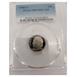 Lot Of 4 Graded Roosevelt Dimes