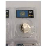 Lot of 4 PCGS Proof Coins - WY 2007 State Quarter, NE 2006 State Quarter, 1997-S Lincoln Cent, 2011-S Chickasaw NP (Lot of 4)