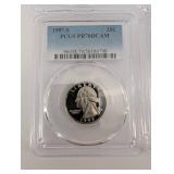 Lot of 4 PCGS Proof Coins - WY 2007 State Quarter, NE 2006 State Quarter, 1997-S Lincoln Cent, 2011-S Chickasaw NP (Lot of 4)