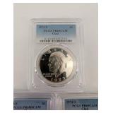 Eisenhower Dollar Set - 1973-S PR69CAM Clad, 1973-S PR68DCAM Clad, 1974-S PR69CAM Clad