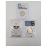 PCGS PR69DCAM 2010-S Grand Canyon NP 25C, 1999-S Georgia 25C, 1999-S Pennsylvania 25C