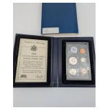 1958 United States Mint Silver Proof Set with Certificate of Authenticity in Blue Case