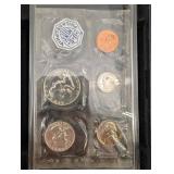 1958 United States Mint Silver Proof Set with Certificate of Authenticity in Blue Case