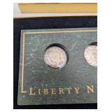 Liberty Nickel 2-Coin Presentation Set in Green Marble Card & Gold Box