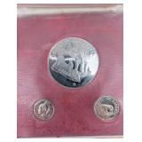 British Virgin Islands First Official Coinage Set - 6 Coins in Red Presentation Box