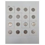 Quarters (Lot of 16) - 25-Cent US Coins, 1970s-2023, Anna May Wong