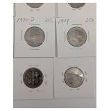 Quarters (Lot of 16) - 25-Cent US Coins, 1970s-2023, Anna May Wong