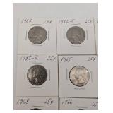 US Quarters Lot - 1965-1982 Mix (P&D Mint), Bicentennial 1976, 20 Coins