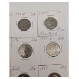 US Quarters Lot - 1965-1982 Mix (P&D Mint), Bicentennial 1976, 20 Coins