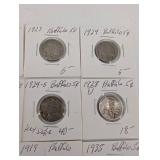Buffalo Nickels 5¢ (Lot of 16) - US Copper-Nickel 1913-1938