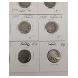 Buffalo Nickels 5¢ (Lot of 16) - US Copper-Nickel 1913-1938