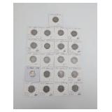 Buffalo Nickel 5c 1920s (Lot of 25)